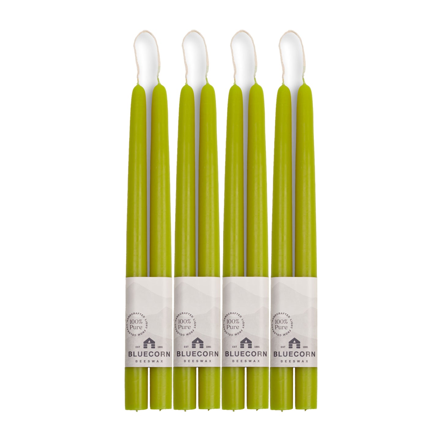 light green taper candles bluecorn candles long taper candles