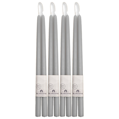 light gray taper candles beeswax candles taper candles bluecorn candles