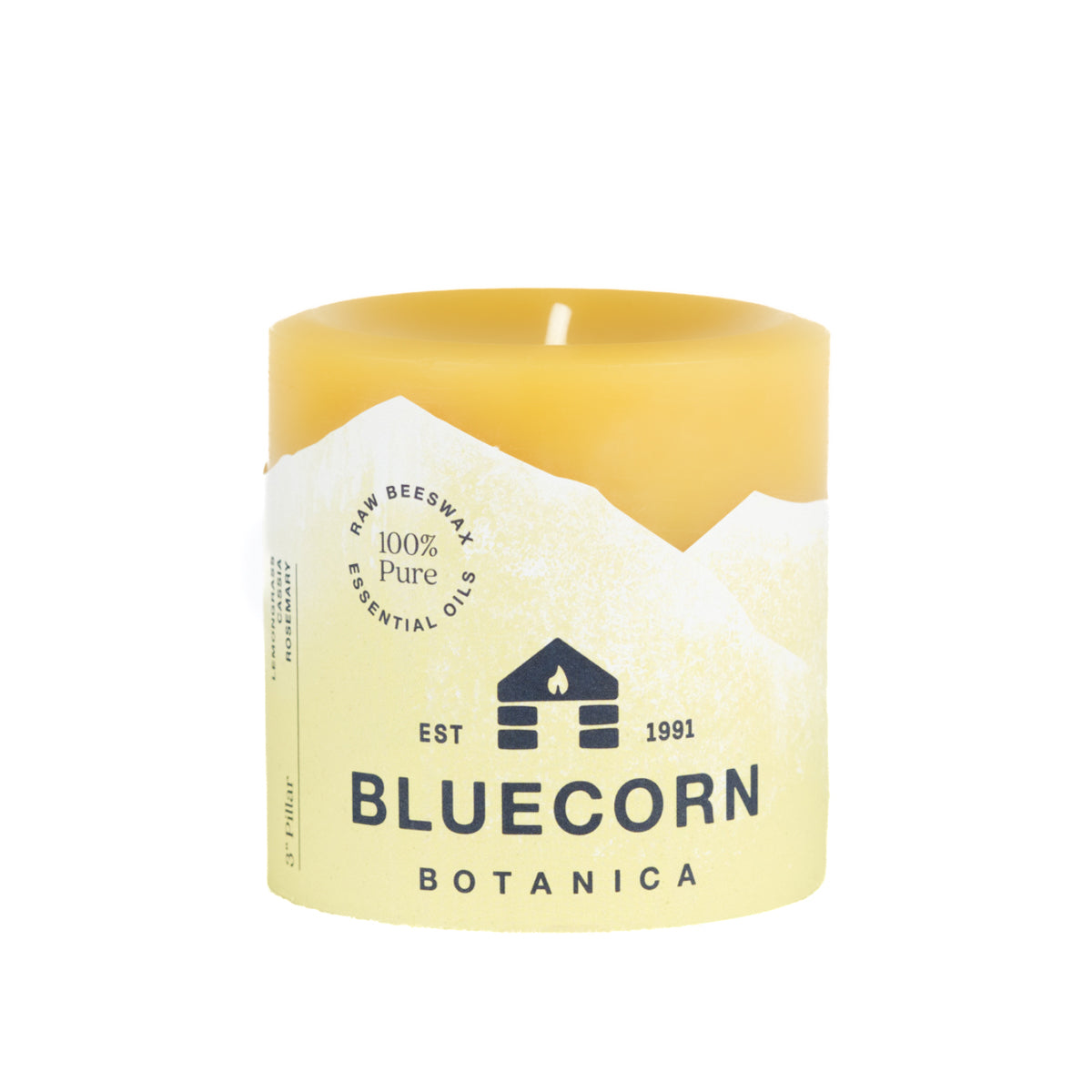 Clearance - Botanica Beeswax - Pillar Candle