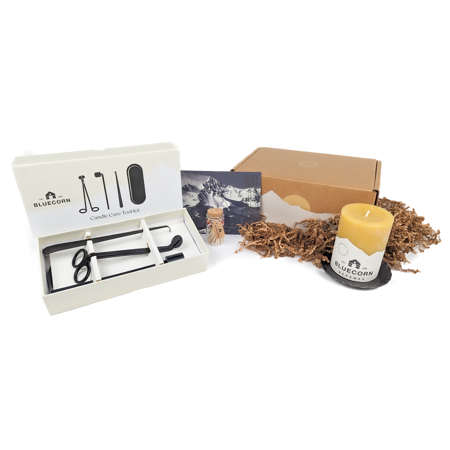 Pure Beeswax Pillar Gift Kit