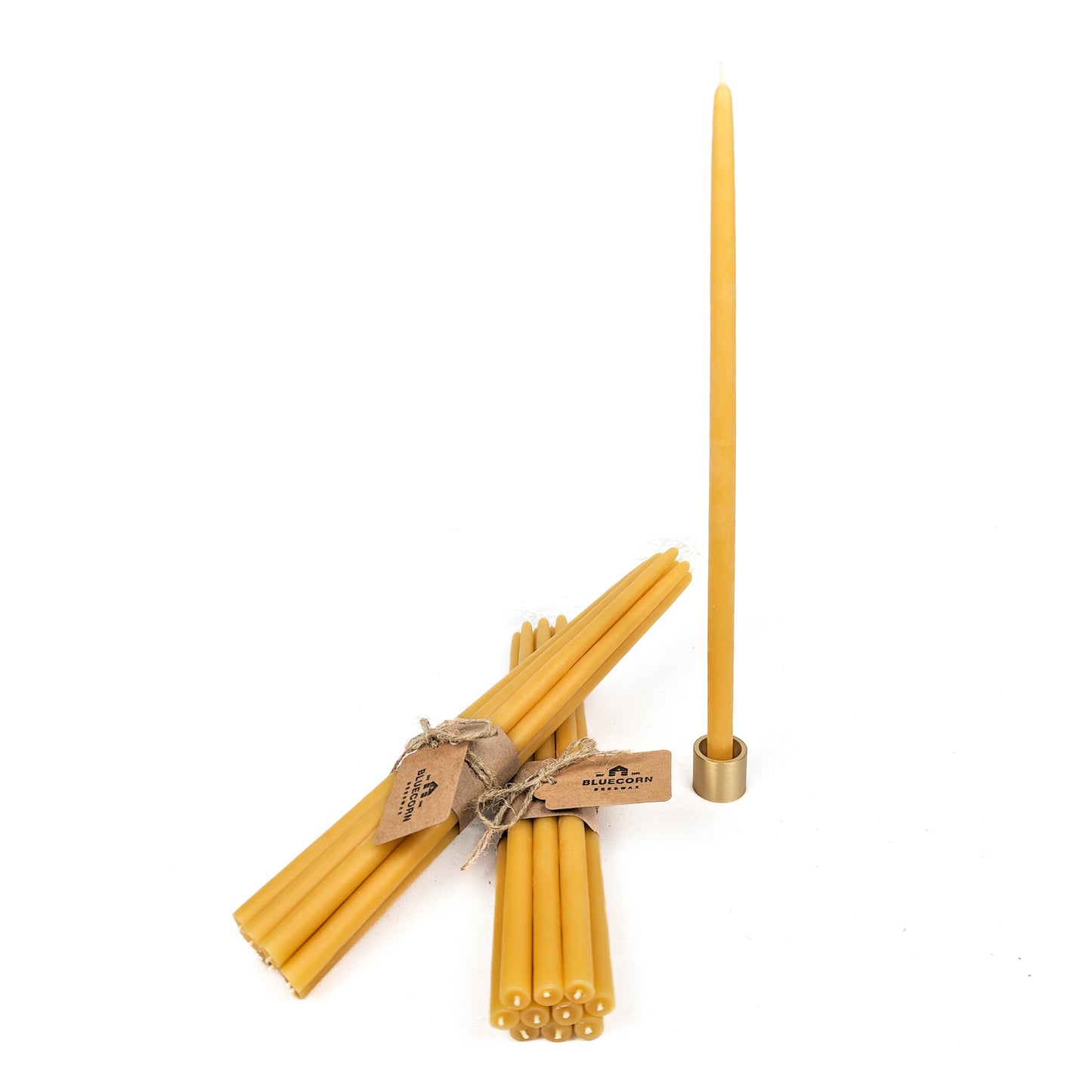 Hand-Dipped Thin Beeswax Tapers