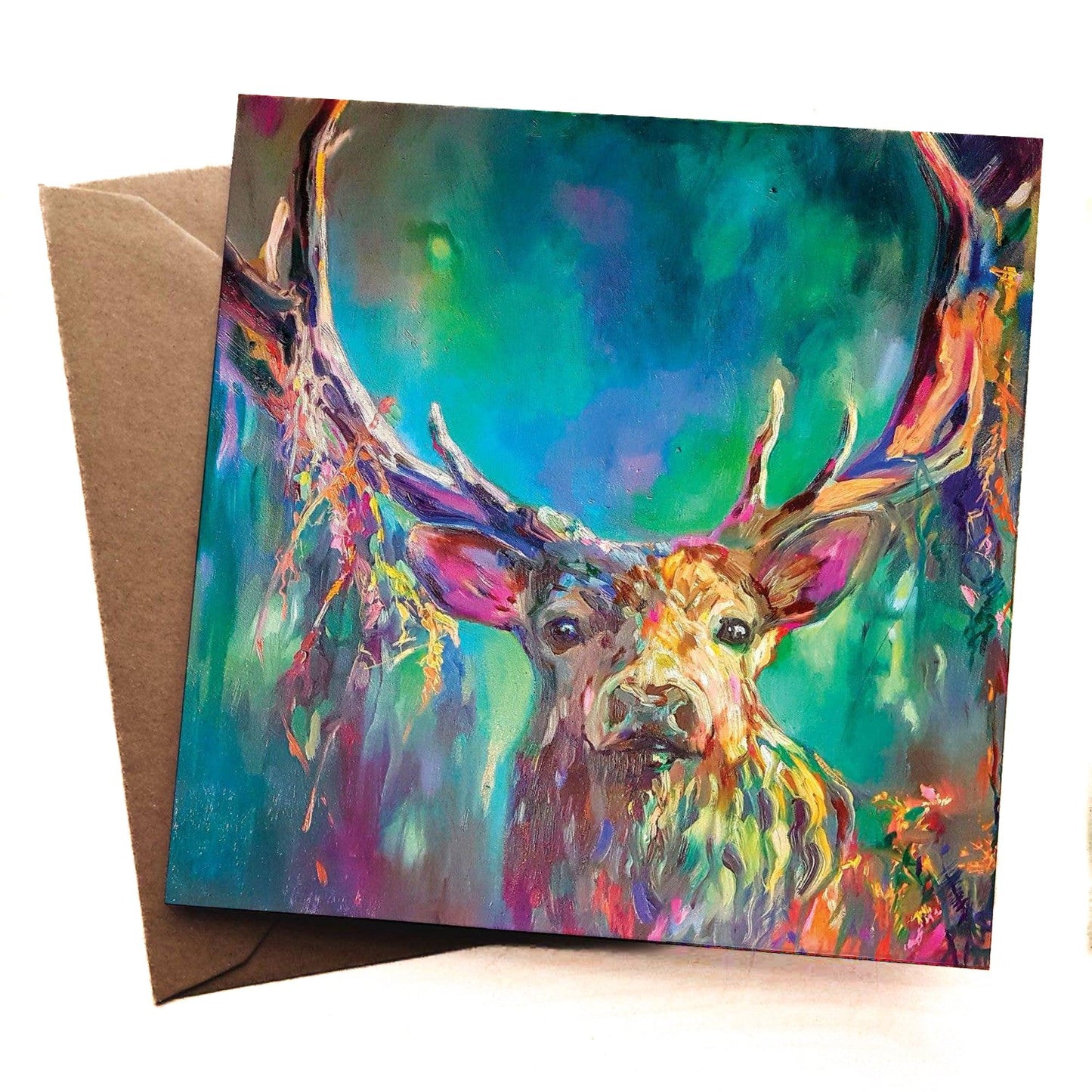 Woodland Stag Greeting Card - Bluecorn Candles