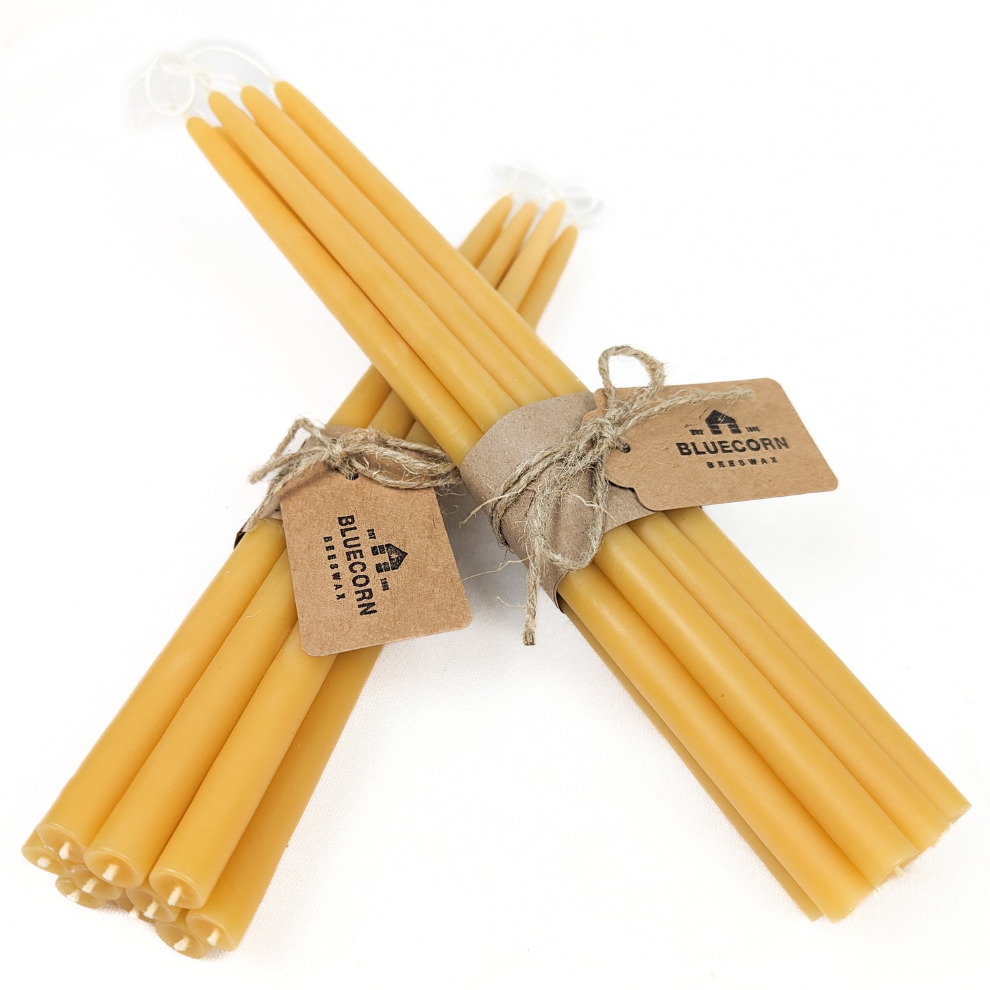 Hand-Dipped Thin Beeswax Tapers