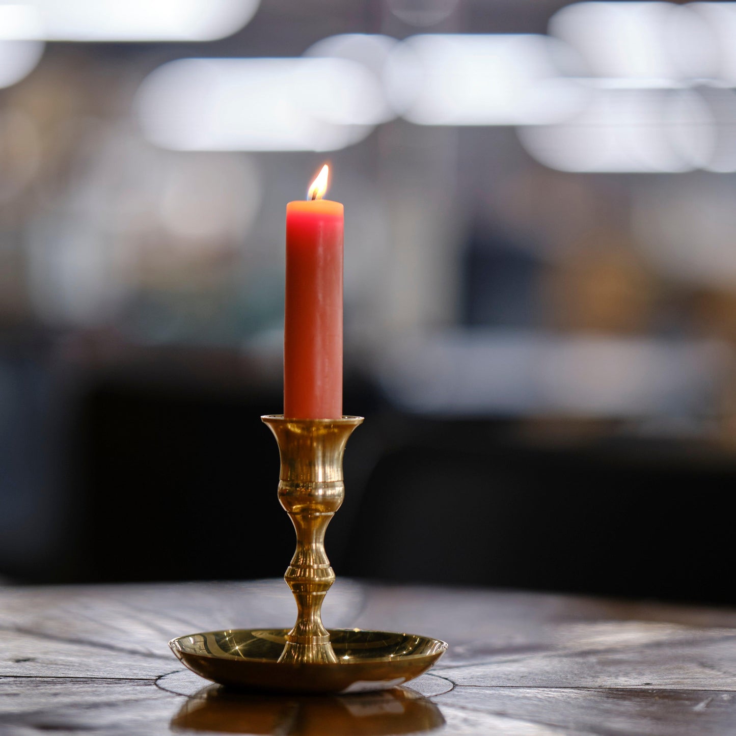 pink taper candle made from pure beeswax by bluecorn candles