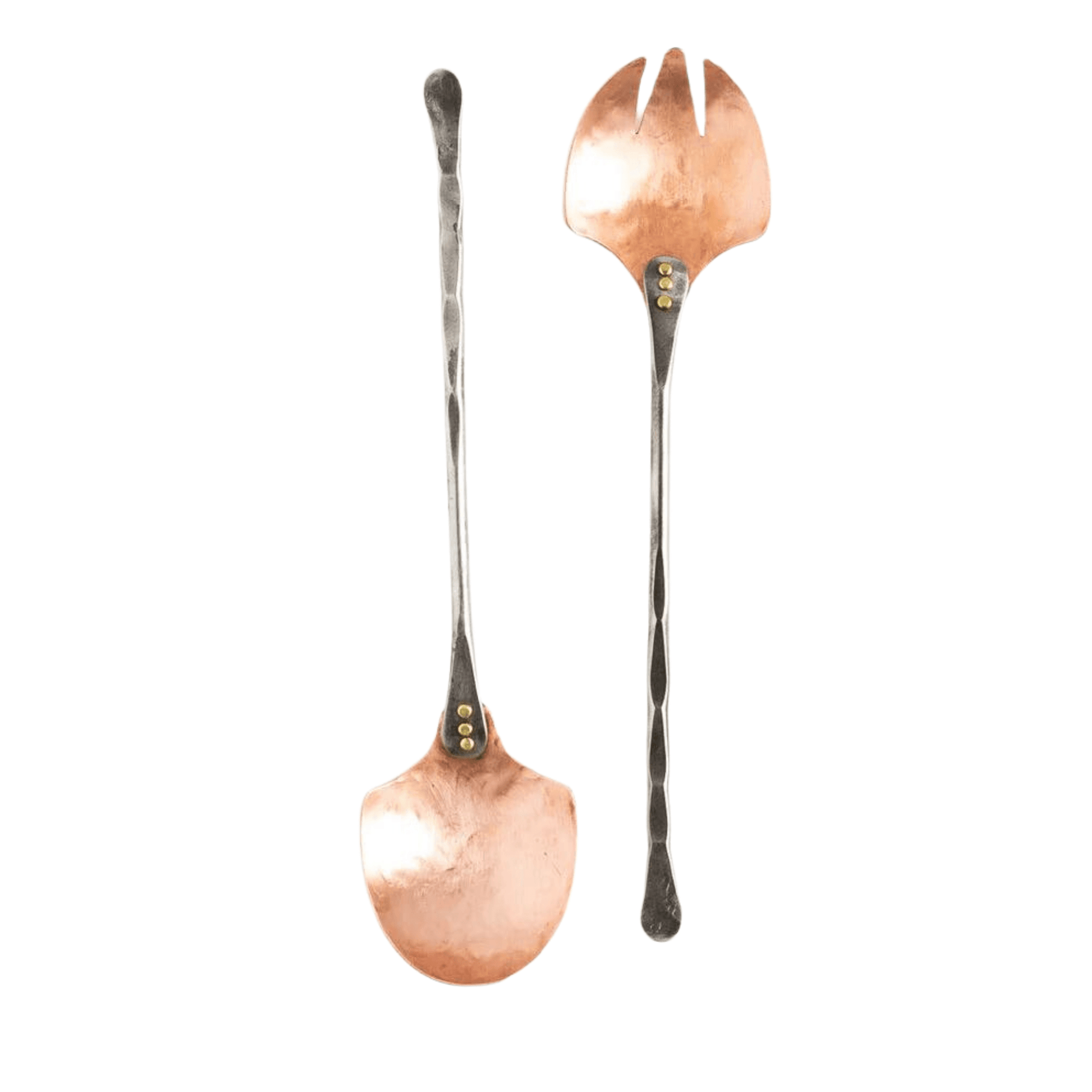 Hand-Forged Salad Serving Set - Bluecorn Candles