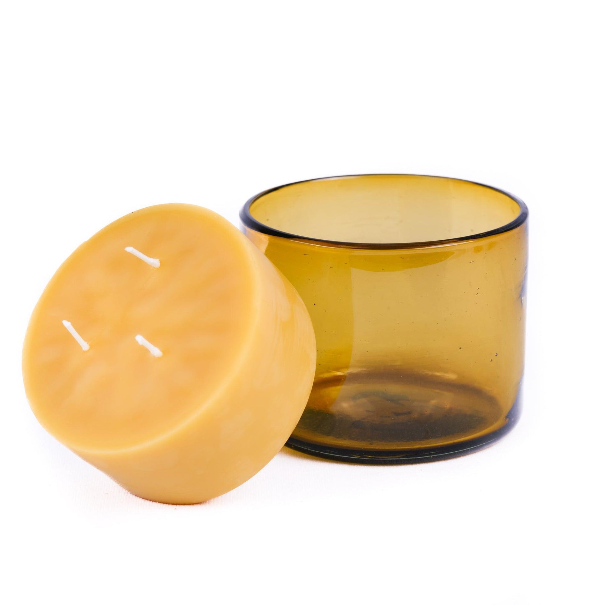 NEW Refill - Beeswax Botanica Candle for Blown Glass - Bluecorn Candles