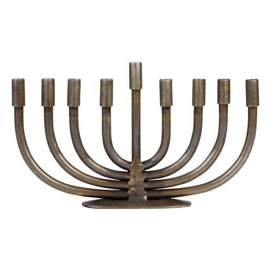 Wrought Iron Menorah - Bluecorn Candles